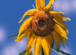 Digital Painting of a Flower